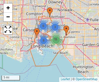 Area schools map